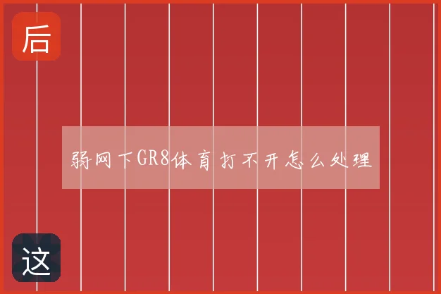弱网下GR8体育打不开怎么处理